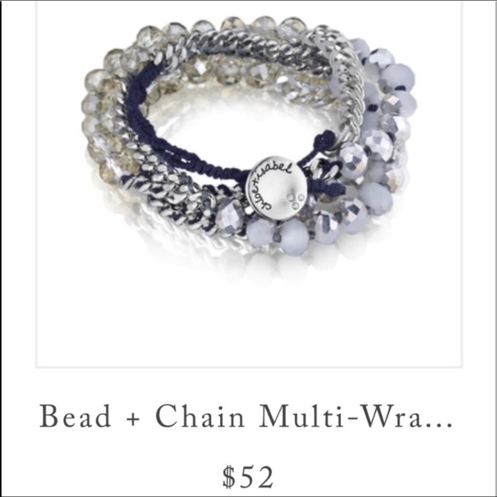 Bead + Chain multi wrap. Chloe + Isabel.